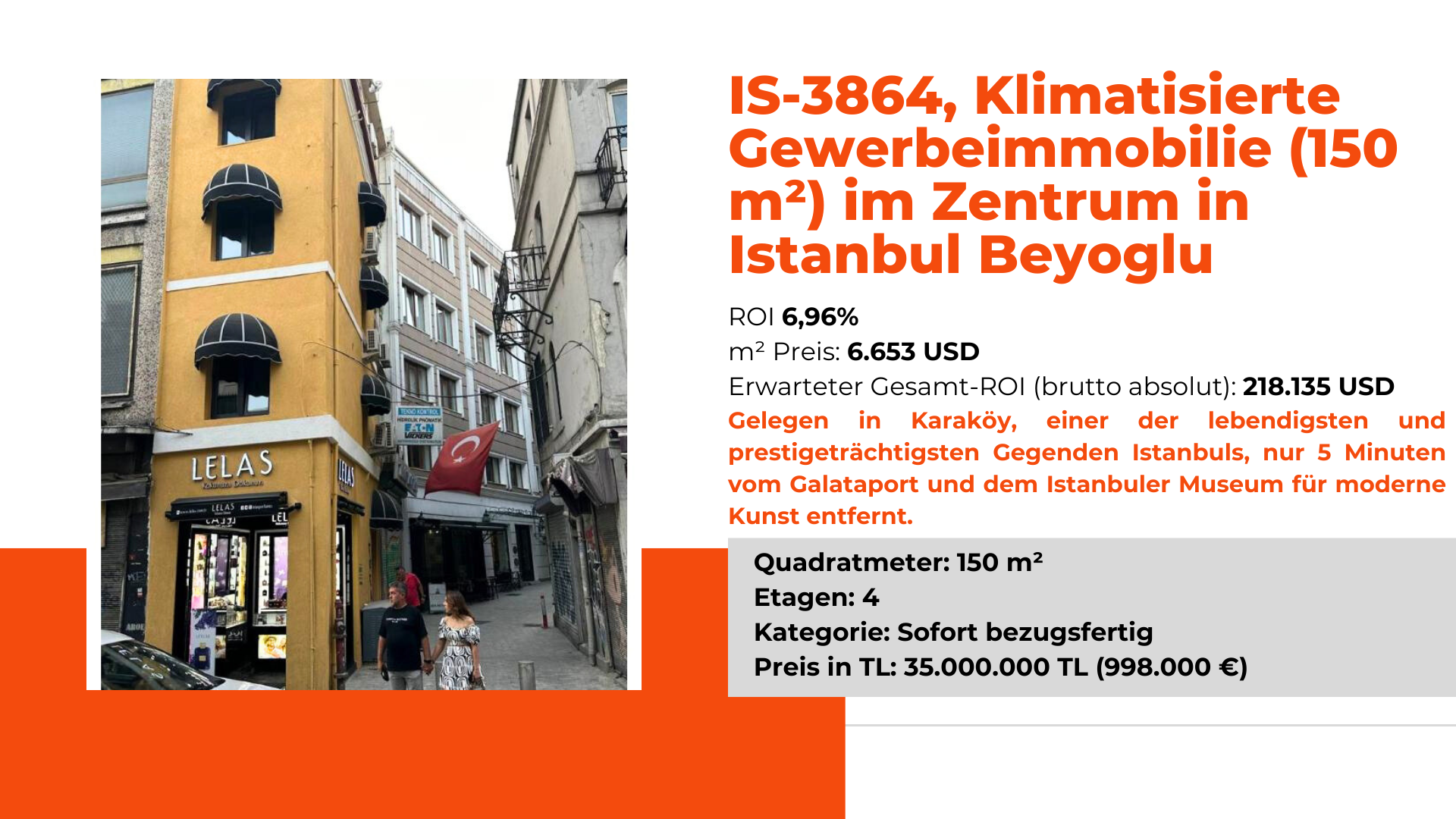 Stilvolle Gewerbeimmobilie in Beyoğlu