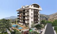 AL-903-3, Bergblick-Eigentumswohnung (5 Zimmer, 3 Bäder) mit Ausblick auf das Mittelmeer und Balkon in Alanya-Karakocali