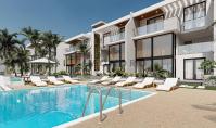 NO-316-1, Strandnahe Bergblick-Wohnung (3 Zimmer, 2 Bäder) mit Ausblick auf das Meer in Nordzypern-Bahceli