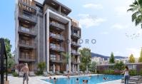 AN-1489-3, Neubau-Wohnung (2 Zimmer, 1 Bad) mit Balkon und Pool in Antalya-Aksu