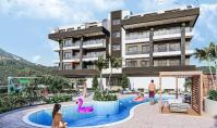 AL-843-5, Neubau-Wohnung (3 Zimmer, 2 Bäder) mit Pool und Balkon in Alanya-Basirli