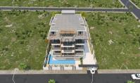 AL-1138-2, Meerblick-Eigentumswohnung (3 Zimmer, 2 Bäder) mit Terrasse und Pool in Alanya-Dinek