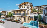 AL-1184-2, Berg-Panorama-Villa (5 Zimmer, 5 Bäder) mit Ausblick auf das Mittelmeer und Terrasse in Alanya-Kargicak