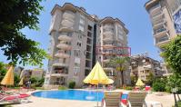 AL-1194, Klimatisierte Wohnung (3 Zimmer, 1 Bad) mit Balkon und Pool in Alanya-Sugözü
