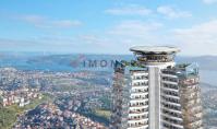 IS-3681-2, Meerblick-Wohnung (3 Zimmer, 1 Bad) mit Pool und Tiefgaragen-Parkplatz in Istanbul-Sariyer