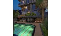 AL-1287-3, Neue Maisonette-Wohnung mit Pool, Balkon und modernem Design im Zentrum von Alanya