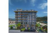 AL-1287-2, Neubau-Wohnung (3 Zimmer, 1 Bad) mit Balkon und Pool in Alanya-Zentrum