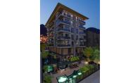 AL-1287-2, Neubau-Wohnung (3 Zimmer, 1 Bad) mit Balkon und Pool in Alanya-Zentrum
