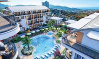 AL-1151-5, Berg-Panorama-Wohnung (2 Zimmer, 1 Bad) mit Blick auf das Mittelmeer und Terrasse in Alanya-Kargicak