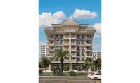 AL-1428-2, Strandnahe Meerblick-Wohnung (3 Zimmer, 2 Bäder) mit Balkon in Alanya-Mahmutlar