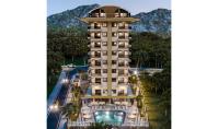 AL-1432-3, Berg-Panorama-Eigentumswohnung (2 Zimmer, 1 Bad) mit Mittelmeer-Blick und Balkon in Alanya-Mahmutlar