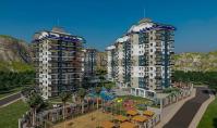 AL-851-11, Meerblick-Eigentumswohnung (4 Zimmer, 2 Bäder) mit Bergblick und Balkon in Alanya-Avsallar