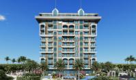 AL-1271-3, Neubau-Wohnung (3 Zimmer, 2 Bäder) mit Wellnessbereich und Balkon in Alanya-Avsallar