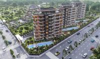 AN-1797-4, Neubau-Wohnung (3 Zimmer, 2 Bäder) mit Balkon und Pool in Antalya-Aksu