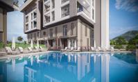 AN-2058, Klimatisierte Eigentumswohnung (2 Zimmer, 1 Bad) mit Pool und offener Küche in Antalya-Konyaalti