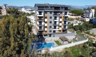 AL-1495, Bergblick-Eigentumswohnung mit Balkon und Pool in Alanya-Gazipasa