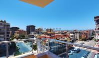 AL-1527, Meerblick-Wohnung mit Berg-Panorama und Terrasse in Alanya-Zentrum