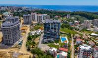 AL-1532-1, Fernblick-Eigentumswohnung (3 Zimmer, 2 Bäder) mit Wellnessbereich und Alarmanlage in Alanya-Avsallar
