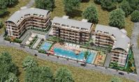 AL-1259-7, Bergblick-Eigentumswohnung (5 Zimmer, 3 Bäder) mit Wellnessbereich und Balkon in Alanya-Oba