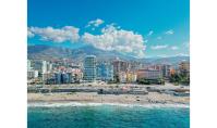 AL-1698, Am Strand gelegene Wohnung mit Blick auf das Mittelmeer und Terrasse in Alanya-Mahmutlar