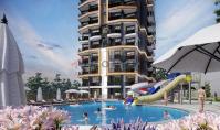 AL-965-4, Bergblick-Eigentumswohnung (2 Zimmer, 1 Bad) mit Wellnessbereich und Balkon in Alanya-Mahmutlar