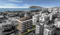 AL-1777, Strandnahe Meerblick-Eigentumswohnung (2 Zimmer, 1 Bad) mit Tiefgaragen-Parkplatz in Alanya-Oba