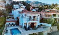 AL-1847, Möblierte 3+1-Villa (150 m²) mit Meer- und Burgblick, großer Terrasse und Pool in Alanya Tepe – Aufenthaltsgenehmigung möglich