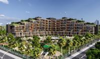 AN-1881-7, Neubau-Wohnung (3 Zimmer, 1 Bad) mit Pool und Tiefgaragen-Parkplatz in Antalya-Aksu
