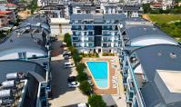 AL-1858, Wohnung mit Balkon und Panoramablick auf die Berge in einer Wohnanlage mit Pool in Alanya Oba
