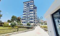 AL-1895, Gartenanlage mit Pool und Pavillon – Möblierte 1+1-Wohnung (55 m²) in Avsallar, 900 m vom Meer entfernt