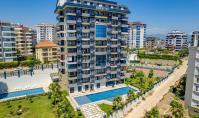 AL-1920, Balkon mit Meerblick, 9. Etage – Möblierte 2+1-Wohnung, 90 m², mit Innenpool und Hamam, 500 m vom Strand entfernt, Avsallar