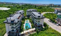 AL-1958, Wasserpark, Hallenbad und Saunalandschaft – Möblierte 50 m² große 1+1-Wohnung mit Balkon und Blick auf den Pool, Oba