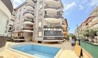 AL-2005, Geräumige, möblierte 2+1-Wohnung mit 115 m² Wohnfläche, zwei Badezimmern und zwei Balkonen – Pool und Garten, 200 m vom Meer entfernt, Oba