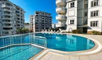 AL-2086, Pool mit Wasserrutsche, Sauna und Tennisplatz – Möblierte 120 m² große 2+1-Wohnung mit zwei Badezimmern, 800 m vom Meer entfernt, Tosmur
