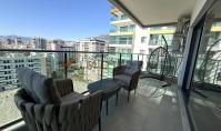 AL-2147, Panoramablick auf das Meer aus dem 8. Stock – Möblierte 2+1-Wohnung mit 110 m² und zwei Balkonen, Spa und Hallenbad, Mahmutlar