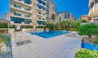 AL-2151, Garten-Pool-Komplex – Möblierte 2+1-Wohnung mit 110 m² im 6. Stock, zwei Balkonen und offenem Wohnbereich, Mahmutlar
