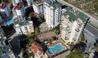 AL-2198, Blick auf die Burg und das Meer von zwei Terrassen aus – Maisonette-Wohnung, 180 m², 3+1, mit Tennisplatz, Pool und Sauna, Cikcilli