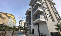 AL-2201, Duplex-Wohnung mit Terrasse und Bergblick – Neubau, 95 m², 2+1, mit Sauna, Hamam und Fitnessbereich, 250 m vom Meer entfernt, Kargicak