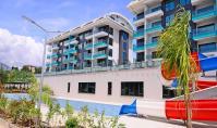 AL-2208, Wasserrutschen-Poolanlage mit Hamam und Sauna – Neue 100 m² große 2+1-Wohnung, zwei Badezimmer und Balkon, Kargicak