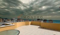 AL-2257, Dachterrasse mit Meerblick: Möblierte 200 m² große 4+1-Maisonettewohnung im 10. und 11. Stock, 450 m vom Meer entfernt, Mahmutlar