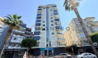 AL-2268, Nur wenige Schritte vom Meer entfernt, 100 m: Möblierte 120 m² große 2+1-Wohnung mit zwei Balkonen und Pool, Mahmutlar
