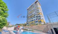 AL-2271, Wasserrutschen und Hallenbad in der Anlage: 85 m² große 2+1-Wohnung im 11. Stock, Mahmutlar