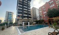 AL-2276, 100 m vom Strand entfernt: Möblierte 2+1-Wohnung mit 115 m², Fußbodenheizung, Hamam, Sauna und Innenpool, Mahmutlar