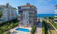 AL-2297, Direkt am Strand: Möblierte 60 m² große 1+1-Wohnung im 3. Stock mit zwei Balkonen und Meerblick, Kestel
