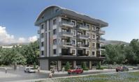 AL-840-3, Neubau-Wohnung (3 Zimmer, 1 Bad) mit Balkon und Pool in Alanya-Kargicak